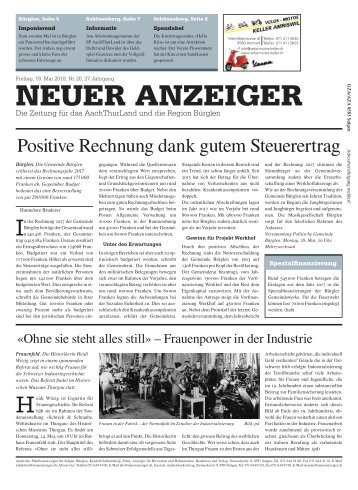 Neuer Anzeiger 18. Mai 2018