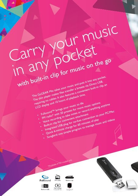 Philips GoGEAR Baladeur MP3 - Brochure - AEN