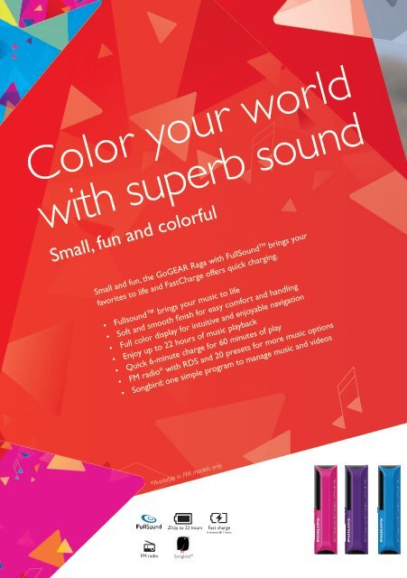 Philips GoGEAR Baladeur MP3 - Brochure - AEN