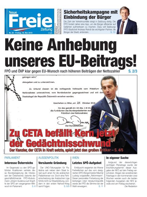 Keine Anhebung unseres EU-Beitrags!