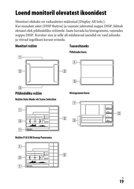 Sony ILCE-7M2 - ILCE-7M2 Mode d'emploi Estonien