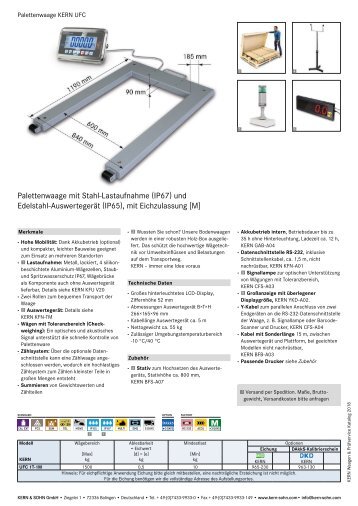 Industriewaagen-Palettenwaage-UFC