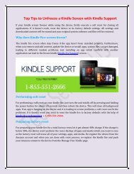 Kindle Fire Customer Support Number USA:- 1-855-551-2666