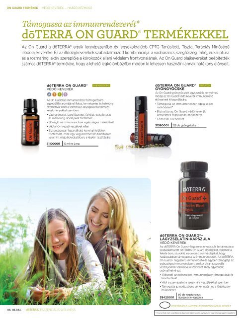 doterra magyar katalogus