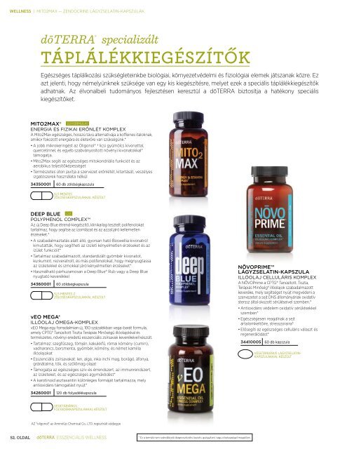 doterra magyar katalogus