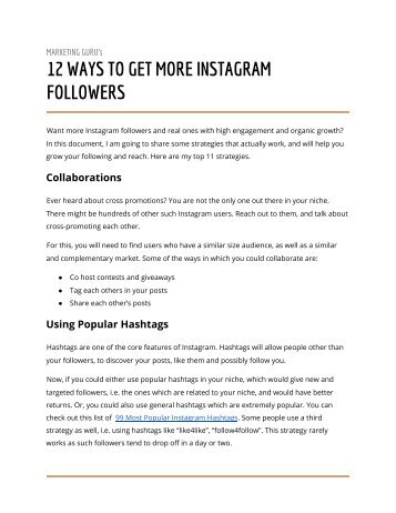 12 Ways To Get More Instagram Followers