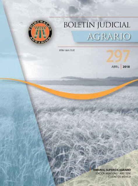 Boletín Judicial Agrario 297