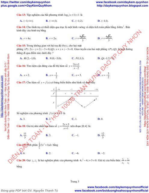 Bộ đề thi thử THPT QG 2018 Các môn TOÁN - LÍ - HÓA Các trường THPT Cả nước CÓ HƯỚNG DẪN GIẢI (Lần 25) [DC18052018]