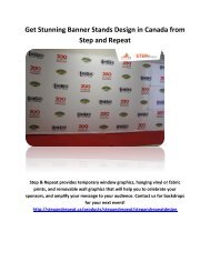 Get Stunning Banner Stands Design in Canada from Step and Repeat
