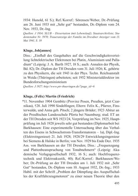 Biographisches Lexikon der frühen Promovenden der TU Dresden (1900-1945)