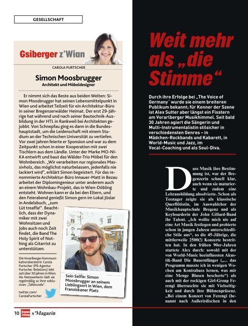 s'Magazin usm Ländle, 20. Mai 2018