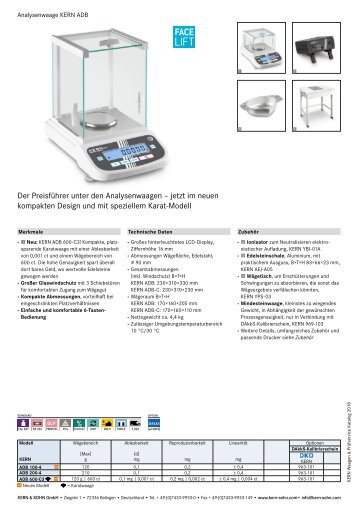 Praezisionswaagen-Analysenwaage-ADB