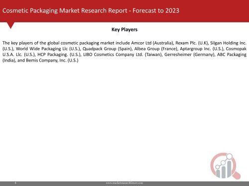 Cosmetic Packaging Market Research Report – Forecast to 2023