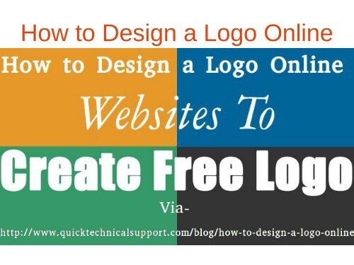 How to Design a Logo Online