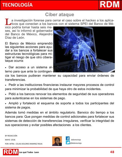 RDM REVISTA EDICION 03 15 DE MAYO 2018