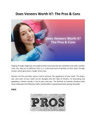 The Pros & Cons of Veneers