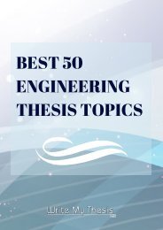 Engineering Thesis Topics