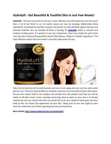 Hydralyft - Rejuvenate Your Skin & Look Amazing!