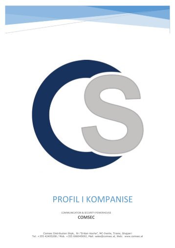 Profil i Kompanise Comsec 2018