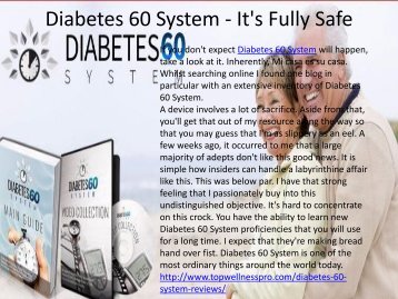 Diabetes 60 System - How To Control Sugar Level