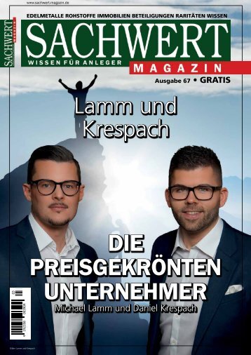 Sachwert Magazin Ausgabe 67, Mai 2018