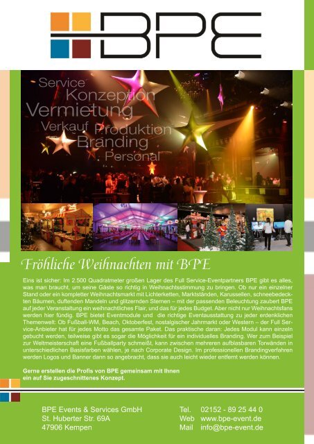 Weihnachtsfeiern & Gala-Events Eventmoods 2018-01