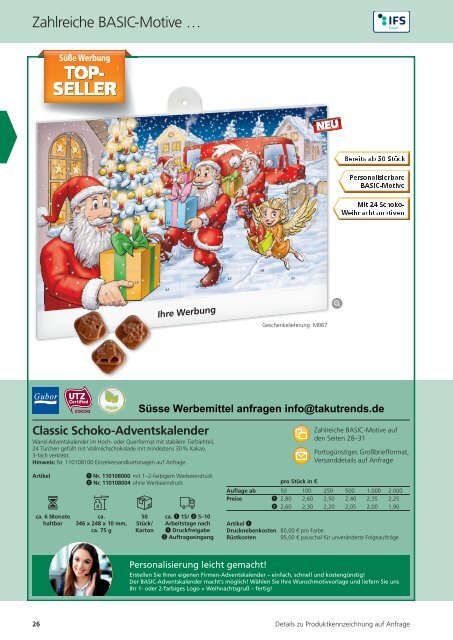 Süsse Werbemittel süsse Werbung Katalog 