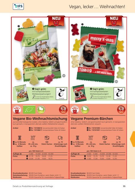 Süsse Werbemittel süsse Werbung Katalog 