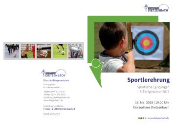 Sportlerehrung 2018