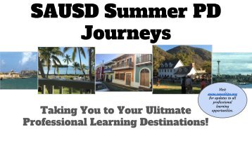 SAUSD Summer PD Journeys