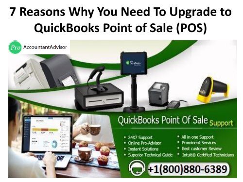 7 Reasons Why You Need To Upgrade to QuickBooks Point of Sale (POS)
