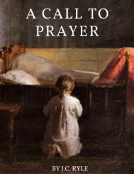 A CALL TO PRAYER BY J.C. RYLE
