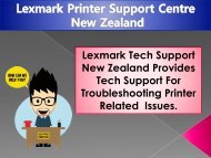 Lexmark Printer Support New Zealand