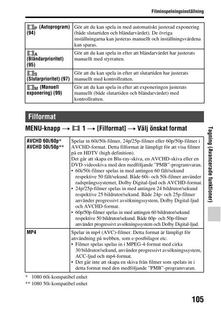 Sony SLT-A65VY - SLT-A65VY Consignes d&rsquo;utilisation Su&eacute;dois