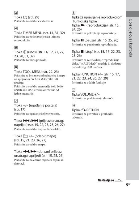 Sony CMT-LX50WMR - CMT-LX50WMR Mode d'emploi Croate