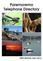 Paremoremo Telephone Directory 2014