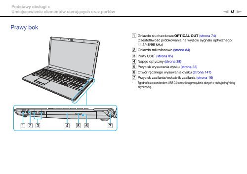 Sony VPCF12E1E - VPCF12E1E Mode d'emploi Polonais