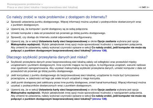 Sony VPCF12E1E - VPCF12E1E Mode d'emploi Polonais