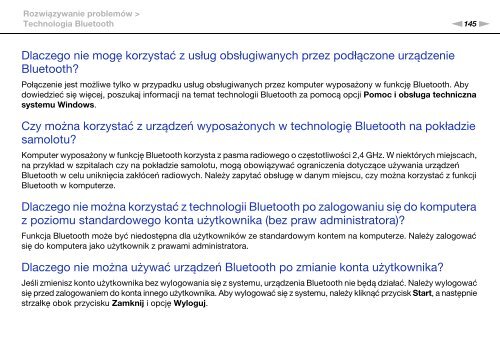 Sony VPCF12E1E - VPCF12E1E Mode d'emploi Polonais