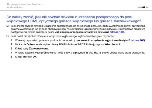 Sony VPCF12E1E - VPCF12E1E Mode d'emploi Polonais