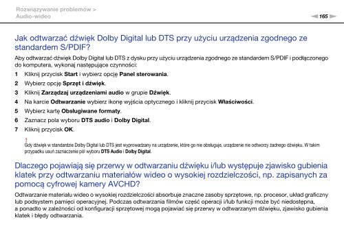 Sony VPCF12E1E - VPCF12E1E Mode d'emploi Polonais