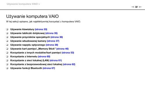 Sony VPCF12E1E - VPCF12E1E Mode d'emploi Polonais