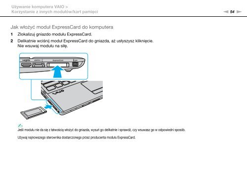 Sony VPCF12E1E - VPCF12E1E Mode d'emploi Polonais