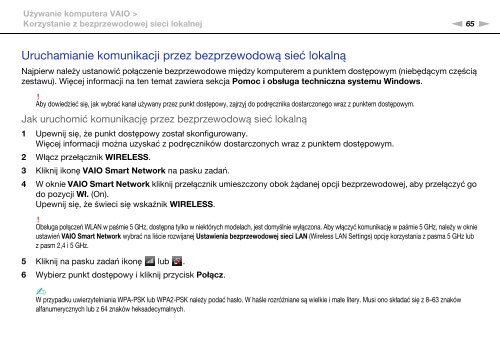 Sony VPCF12E1E - VPCF12E1E Mode d'emploi Polonais