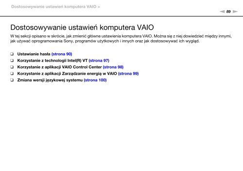 Sony VPCF12E1E - VPCF12E1E Mode d'emploi Polonais