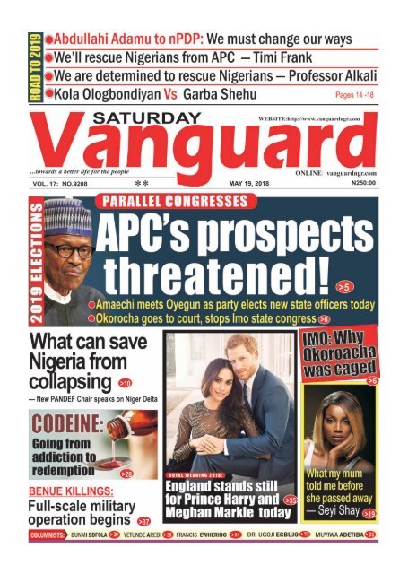 455px x 640px - PARALLEL CONGRESSES: APC's prospects threatened!