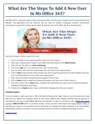 Steps to Add A New User Through Microsoft Office 365 Support