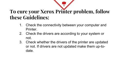 What are the Non-Printing Issues in Xerox Printer?