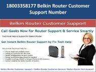 18003358177 Belkin Router Customer Support Number
