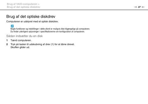 Sony VGN-NW21MF - VGN-NW21MF Mode d'emploi Danois